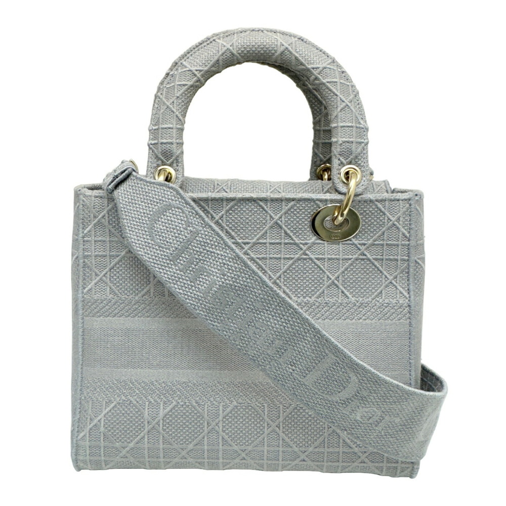 Christian Dior LADY D-LITE Medium Bag Cannage Embroidery Gray M0565OREY_M950 ... - Picture 2 of 16